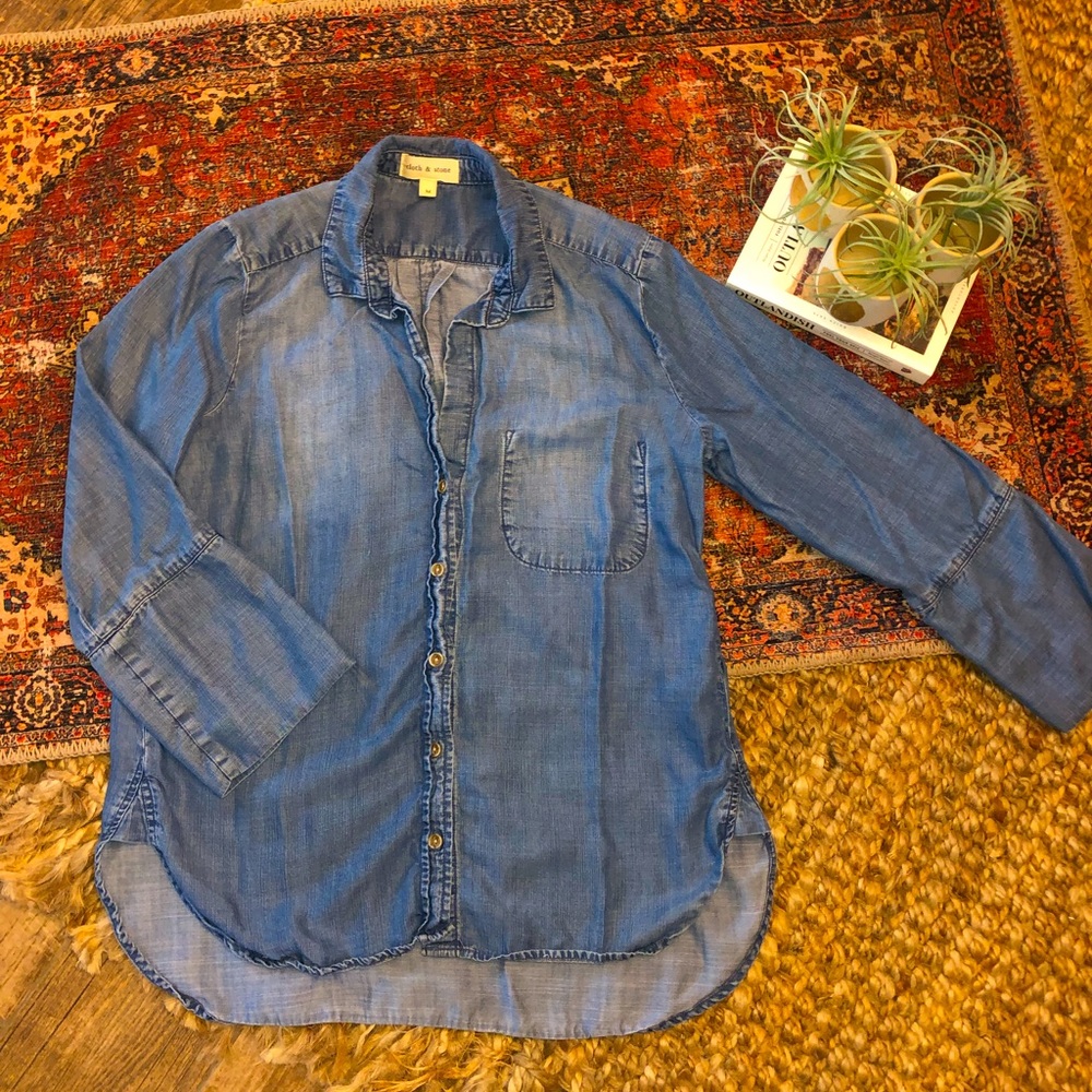 Cloth & Stone Denim Shirt SZ M